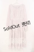 axes femme / SAKURAティアードワンピース  ピンク O-25-12-02-029-AX-OP-IG-OS