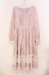 axes femme / SAKURAティアードワンピース  ピンク O-25-12-02-029-AX-OP-IG-OS