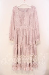 axes femme / SAKURAティアードワンピース  ピンク O-25-12-02-029-AX-OP-IG-OS