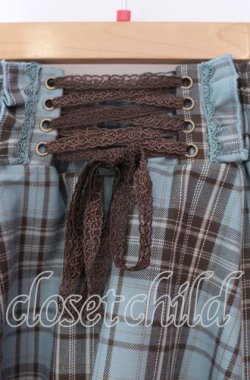 画像2: axes femme / タータンチェックイレヘムスカート  ミント O-25-12-02-031-AX-SK-IG-OS