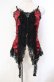 画像1: Qutie Frash / ドラゴンサテンコルセットキャミソール  レッド×ブラック O-25-12-03-001-QU-TO-IG-ZT206 (1)