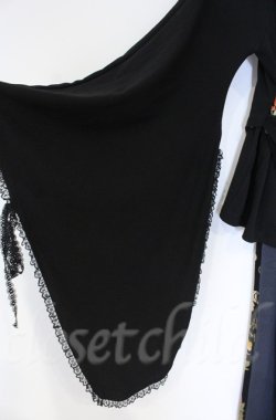 画像5: Qutie Frash / ちりめん着物袖チュニック  ブラック×オレンジ O-25-12-03-025-QU-TO-IG-ZT056