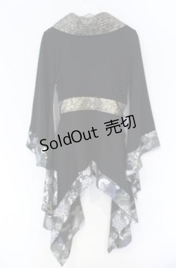 画像5: Qutie Frash / Newサイドロング着物カーデ  ブラック×ゴールド O-25-12-03-026-QU-JA-IG-ZT1208B