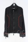 画像1: 【SALE】Qutie Frash / サイバーZIPカーデ  レッド×ブラック O-25-12-03-027-QU-JA-IG-ZT181 (1)