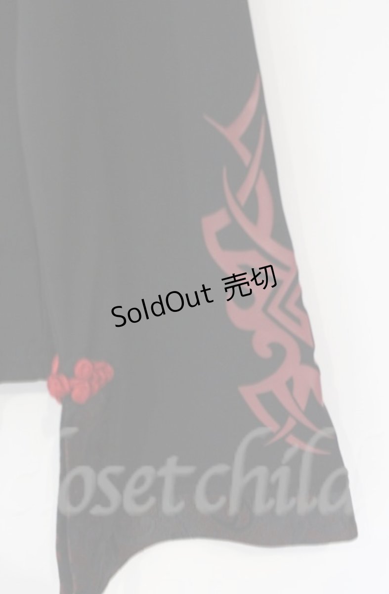 画像2: 【SALE】Qutie Frash / 2020プレミアム-金華-インナーTシャツ  ブラック×レッド O-25-12-03-028-QU-TO-OW-ZT182 (2)
