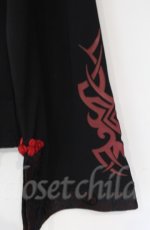 画像2: 【SALE】Qutie Frash / 2020プレミアム-金華-インナーTシャツ  ブラック×レッド O-25-12-03-028-QU-TO-OW-ZT182 (2)