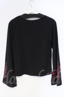 画像3: Qutie Frash / 2020プレミアム-金華-インナーTシャツ  ブラック×レッド O-25-12-03-028-QU-TO-OW-OS