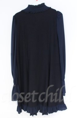 画像3: Qutie Frash / フリルブラウスワンピ  ネエビー O-25-12-03-031-QU-OP-IG-OS