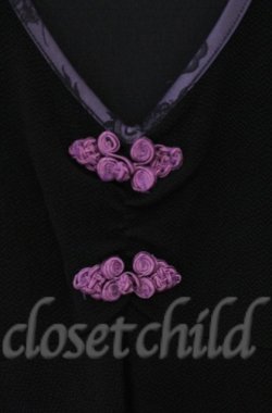 画像2: Qutie Frash / ちりめんロングタンクトップ  ブラック O-25-12-03-032-QU-TO-OW-ZT182