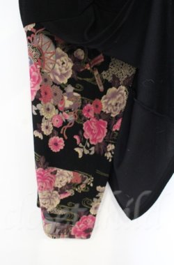 画像4: Qutie Frash / ちりめんロングタンクトップ  ブラック O-25-12-03-032-QU-TO-OW-ZT182