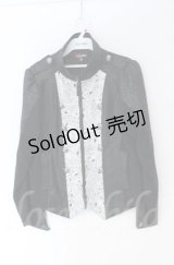Qutie Frash / ナポレオンジャケット L ホワイトｘブラック O-25-12-03-036-QU-BL-YM-OS