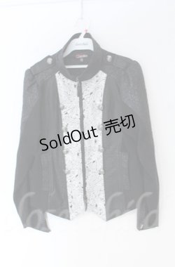 画像1: Qutie Frash / ナポレオンジャケット L ホワイトｘブラック O-25-12-03-036-QU-BL-YM-OS