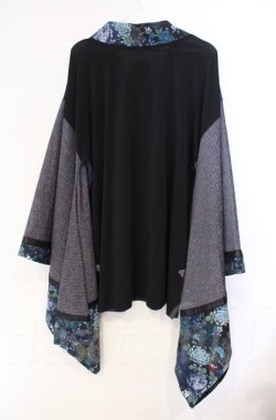 画像3: Qutie Frash / 着物カットソー  ブルー O-25-12-03-004-QU-TO-IG-OS