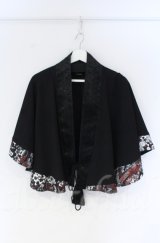 Qutie Frash / 2022漆黒-SIKKOKU-ポンチョ  ブラック O-25-12-03-039-QU-JA-IG-ZT1208B