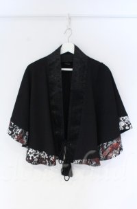 Qutie Frash / 2022漆黒-SIKKOKU-ポンチョ  ブラック O-25-12-03-039-QU-JA-IG-ZT1208B
