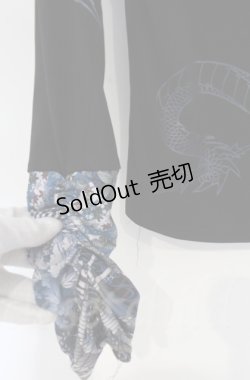 画像2: 【SALE】Qutie Frash / クロスインナーT  ブルー×ブラック O-25-12-03-040-QU-TO-IG-ZT054