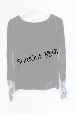 画像3: 【SALE】Qutie Frash / クロスインナーT  ブルー×ブラック O-25-12-03-040-QU-TO-IG-ZT054