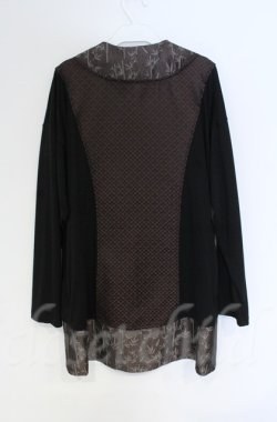 画像4: Qutie Frash / チャイナBIGカーディガン  ブラウンｘブラック O-25-12-03-041-QU-TO-YM-OS