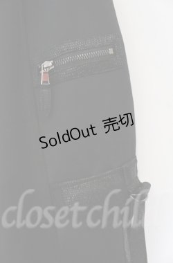 画像3: Qutie Frash / ミリタリーロングスカート  ブラック O-25-12-03-042-QU-SK-IG-OS