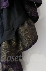 画像3: 【SALE】Qutie Frash / フリルラップスカート  ブラック×パープル O-25-12-03-047-QU-SK-OW-ZT050 (3)