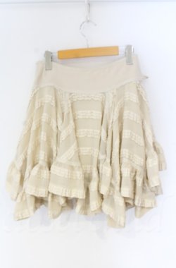 画像3: abilletage / イレギュラーヘムスカート  ベージュ O-25-12-03-050-GO-SK-IG-OS