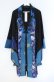 画像1: Qutie Frash / 着物ロングカーデ  ブルー O-25-12-03-006-QU-JA-IG-ZT357 (1)
