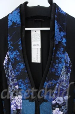 画像2: Qutie Frash / 着物ロングカーデ  ブルー O-25-12-03-006-QU-JA-IG-ZT357