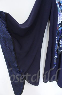 画像3: Qutie Frash / チャイナ着物袖チュニック  ブルー O-25-12-03-008-QU-TO-IG-OS