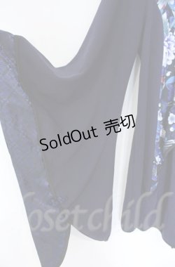 画像3: Qutie Frash / チャイナ着物袖チュニック  ブルー O-25-12-03-008-QU-TO-IG-ZT079