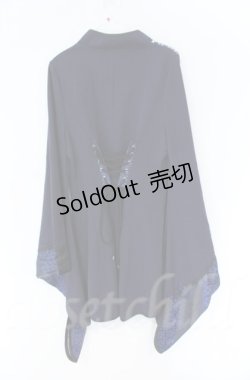 画像4: Qutie Frash / チャイナ着物袖チュニック  ブルー O-25-12-03-008-QU-TO-IG-ZT079