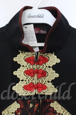 画像2: Qutie Frash / 和柄着物チュニック  レッド O-25-12-03-013-QU-OP-IG-ZT068