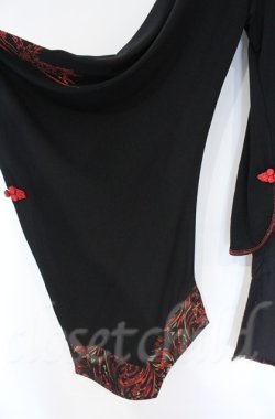 画像6: Qutie Frash / 和柄着物チュニック  レッド O-25-12-03-013-QU-OP-IG-ZT068