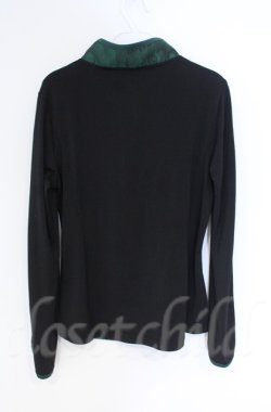 画像4: Qutie Frash / 公式通販×アメQ限定チャイナカットソー  グリーン×ブラック O-25-12-03-018-QU-TO-IG-ZT065