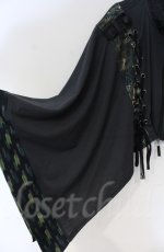 画像2: Qutie Frash / 和柄ポンチョ  グリーン O-25-12-03-019-QU-JA-OW-ZT064 (2)