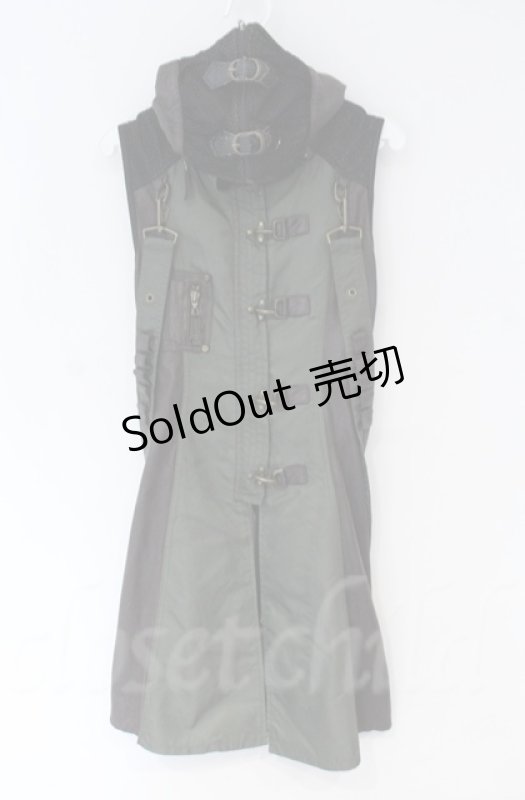 画像1: Qutie Frash / ミリタリーベスト  カーキグリーン O-25-12-03-021-QU-TO-IG-ZT060 (1)