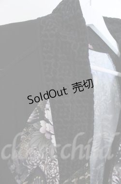 画像4: Qutie Frash / 着物ロングカーデ  ブラック O-25-12-03-022-QU-OP-IG-ZT1208B