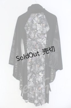 画像5: Qutie Frash / 着物ロングカーデ  ブラック O-25-12-03-022-QU-OP-IG-ZT1208B