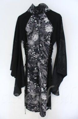 画像5: Qutie Frash / ストリート札幌限定カラー 着物カーディガン  ブラック O-25-12-03-023-QU-JA-IG-ZT063