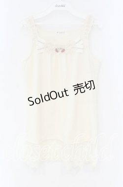 画像1: axes femme / 胸元＆肩デザインロングタンク M キナリ O-25-12-04-001-AX-TO-OW-OS