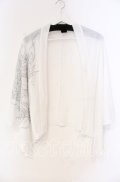 Qutie Frash / 2022年ノベルティポンチョカーディガン  ホワイト O-25-12-04-034-QU-TO-IG-OS