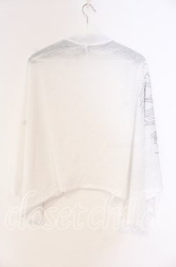 画像3: Qutie Frash / 2022年ノベルティポンチョカーディガン  ホワイト O-25-12-04-034-QU-TO-IG-OS