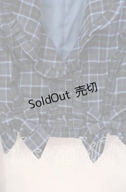 画像2: axes femme kawaii / タータンチェックジャケット M アオ O-25-12-04-037-AX-JA-OW-OS