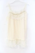 axes femme / ドビーシフォンキャミソール M キナリ O-25-12-04-005-AX-TO-OW-OS