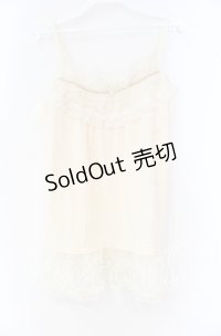 axes femme / ドビーシフォンキャミソール M キナリ O-25-12-04-005-AX-TO-OW-OS