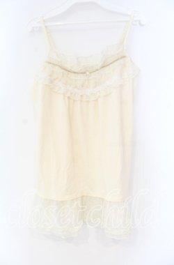 画像1: axes femme / ドビーシフォンキャミソール M キナリ O-25-12-04-005-AX-TO-OW-OS