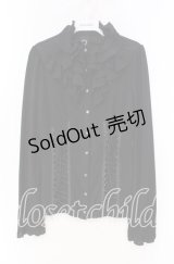 Ozz oneste / ラッフルフリルトップス  クロ O-25-12-04-045-OO-TO-OW-OS