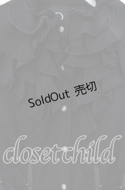 画像2: Ozz oneste / ラッフルフリルトップス  クロ O-25-12-04-045-OO-TO-OW-OS