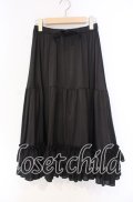axes femme kawaii / ミディフリルペチスカート M クロ O-25-12-04-046-AX-SK-OW-OS