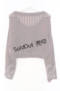 画像3: NIBBLE POISON / 前後２ｗａｙニットカーディガン M ワイン O-25-12-04-047-PU-TO-OW-OS