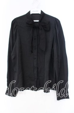 画像1: an another angelus / オーガンジーボウタイブラウス F クロ O-25-12-04-049-CA-BL-OW-OS